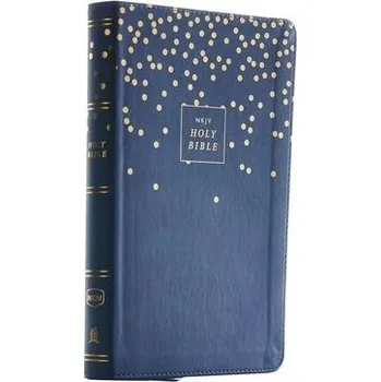 NKJV, Thinline Bible Youth Edition, Leathersoft, Blue, Red Letter, Comfort Print - Nelson, Thomas