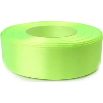 Stuha Saténová stuha neonová zelená 25mm (Saténová stuha neonová zelená 25mm)