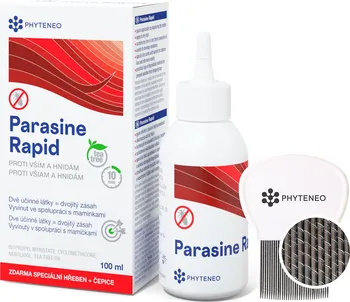 Šampon Phyteneo Parasine Rapid 100 ml + speciální hřeben + čepice
