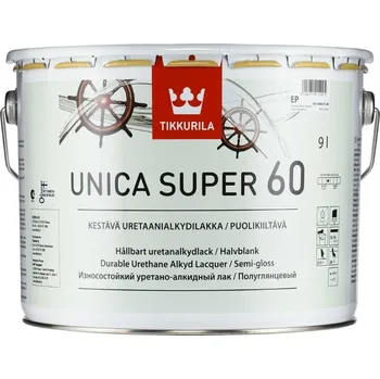 Lak na dřevo Tikkurila Unica Super 60 - 9l Odstín: Transparentní