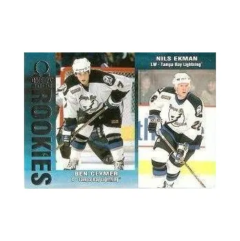 Sběratelská karetní hra insert RC karta CLYMER/EKMAN 99-00 Omega Rookies číslo 220
