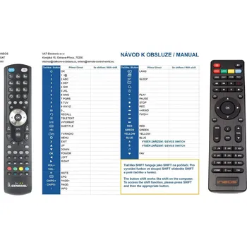 Dálkový ovladač General INEOS IN1 - náhradní dálkový ovladač