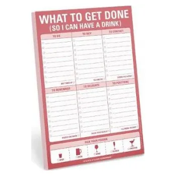 Cizojazyčná kniha Knock Knock What to Get Done (So I Can Have A Drink) Pad