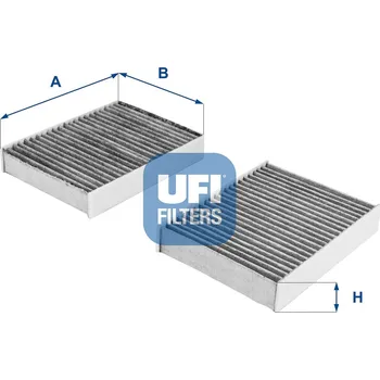 Ventilátor topení a klimatizace Filtr, vzduch v interiéru UFI 54.104.00