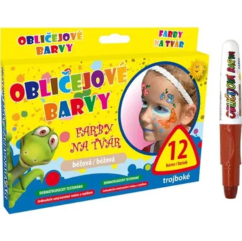 Speciální výtvarná barva UNIPAP barvy na obličej hnědá 6330534 164048