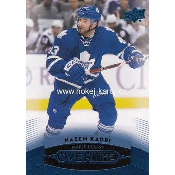 Karetní hra insert karta NAZEM KADRI 15-16 UD Overtime Blue číslo 159