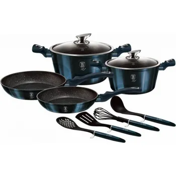 Sada nádobí BerlingerHaus sada nádobí 10ks BH-6143 Metallic Line Aquamarine