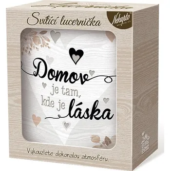 Lucerna Nekupto Svítící lucerna - Domov je tam, kde je láska