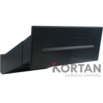 Poštovní schránka 1x poštovní schránka D-042 šikmá k zazdění do sloupku + čelní deska bez jmenovky ČD-4