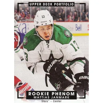 Karetní hra insert RC karta MATTIAS JANMARK 15-16 Portfolio Rookie Phenom Color Art