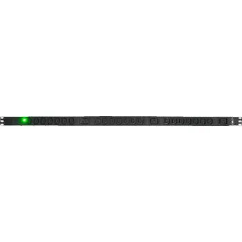 Napájecí panel PDU PDU-32A1F-21C13-3C19 Vertikální PDU, 32A, 230V,21xIEC320 C13 + 3xC19, 3m přívod IEC60309 2P+E, 7,4kW, LED dioda