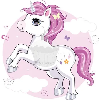 Jedlá dekorace na dort Caketools Jedlý papír "Jednorožci 11" - A4