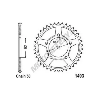 Řetězová sada pro motocykl Rozeta KAWASAKI ZZR 1400 (ZX14) rok 12-23