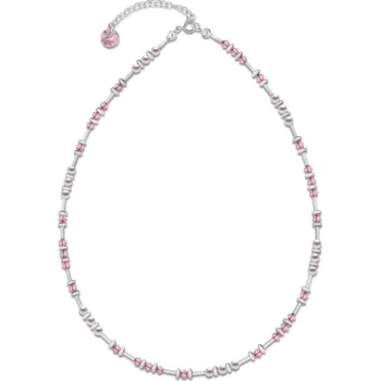 Náhrdelník Náhrdelník růžový se Swarovski Elements Clematis N58105328RLR Light Rose