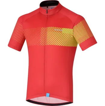 Cyklistické oblečení SHIMANO CLIMBERS dres, červená, S (SHIMANO CLIMBERS dres, červená, S)