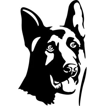 samolepka Samolepka (na auto, notebook) německý ovčák - černá (7)