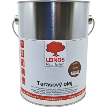Olej na dřevo LEINOS naturfarben LEINOS 236.015 Terasový olej nahnědlý 2,5 L