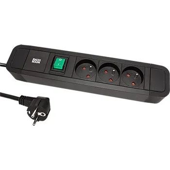 Prodlužovací kabel BACHMANN Vícenásobná zásuvka PRIMO 2, 230V/16A, 3x zásuvka CZ, vypínač, 2m (350.053) - 19.07.2838