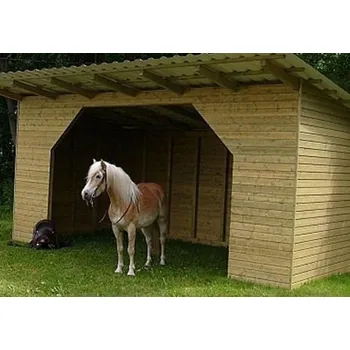 PŘÍSTŘEŠEK PRO KONĚ VELKÝ OTEVŘENÝ 4x3m + extra výběr z 4000 produktů