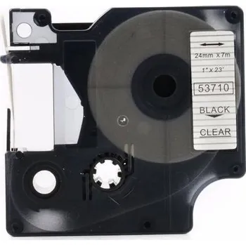 Počítač KOMPATIBILNÍ PÁSKA DYMO 53710 S0720920 PRŮHLEDNÁ/ČERNÁ TISK, 24mm