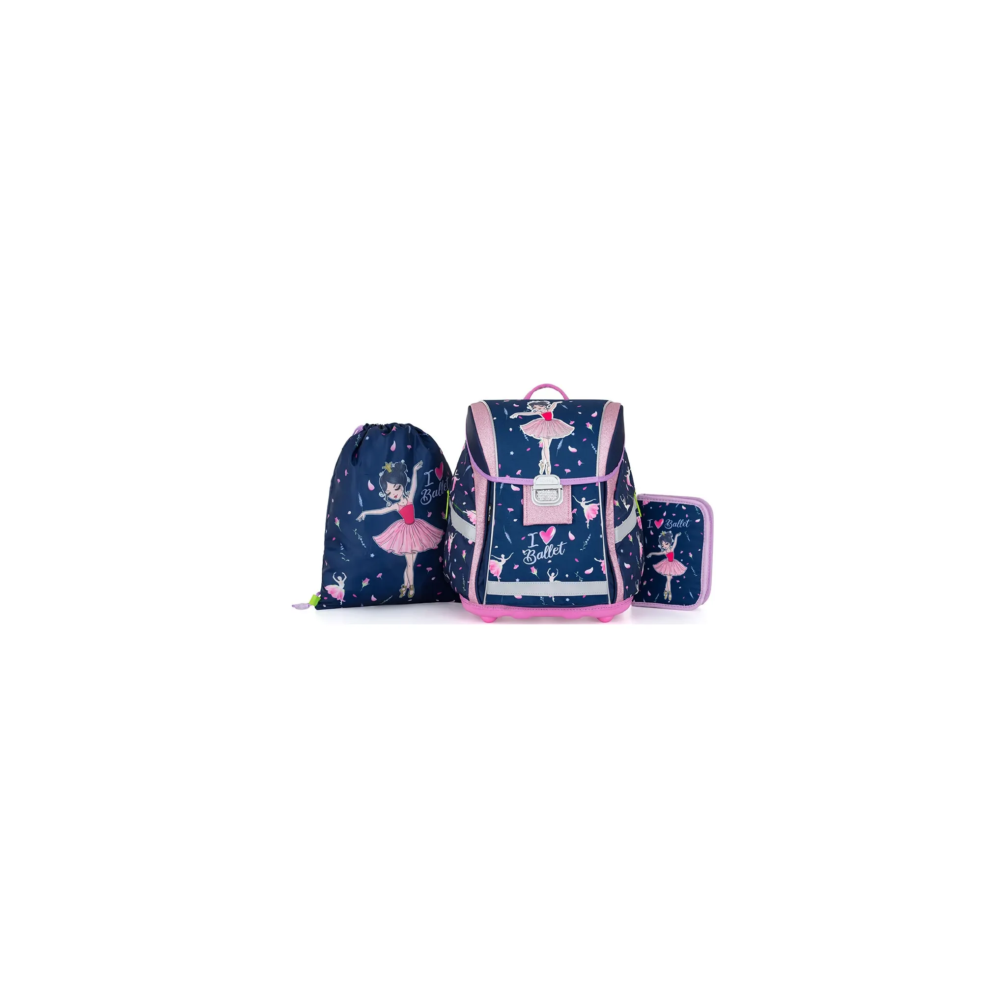 Fotografie 1 - Set školních potřeb Oxybag Premium Light 3dílný set Baletka
