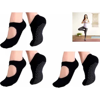 Dámské ponožky Protiskluzové ponožky na jógu 3 páry
