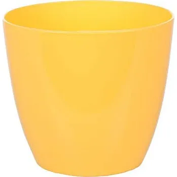 Květináč PLASTKON Ella Lesk dekorativní květináč žlutá Průměr: 7 cm