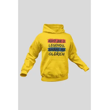Pánská mikina Pánská mikina Oldřich Barva: Žlutá, Velikost: L
