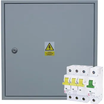 modulární přístroj a rozvaděč RE11_J25/ZN_S Rozvaděč nerezový do výklenku s jističem 25A, IP43/20, s nástřikem, šedá, RAL 7035
