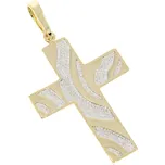 Zlatnictví Helios Velký zlatý přívěšek kříž
