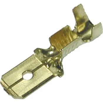 Kabelové oko 280100 Kolík mosazný 0,5 - 1 mm2, 6,3 x 0,8, Haupa