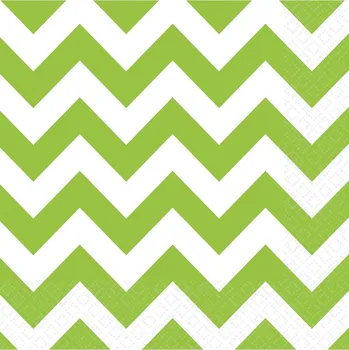 Papírový ubrousek Papírové ubrousky - zelené vlnky