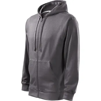 Pánská mikina Trendy Zipper mikina pánská XXXL ocelově šedá