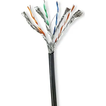 Síťový kabel Síťový kabel Roll | CAT7 | Drát CCBG8599BK100S Nedis