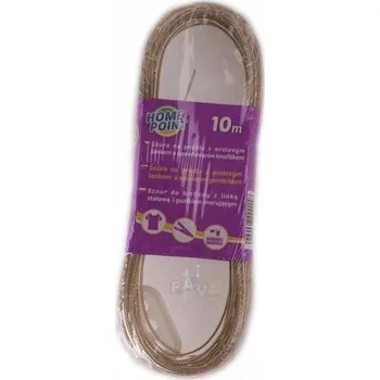 Šňůra na prádlo šňůra s ocelovým lankem 10 m