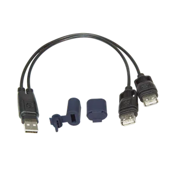 USB hub Konektor pro rozdělení napájení z jediné USB nabíječky na 2 x nezávislé výstupy TECMATE OPTIMATE USB Y-SPLITTER 2 OUT typ O110