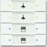 2CKA006117A0242 Prvek ovládací 4- / 8-násobný, mechová bílá, ABB