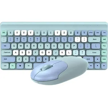 Laudtec sada bezdrátová klávesnice + myš Barva: Modrá