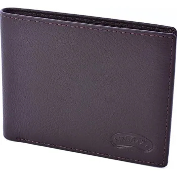 Peněženka Pánská kožená peněženka Nivasaža N13Z-SOR-DBR tmavě hnědá