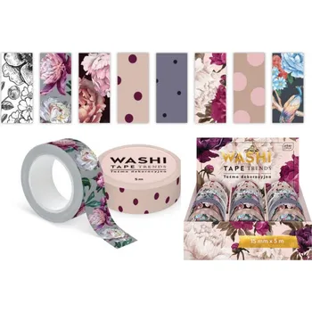 Lepicí páska Interdruk Washi páska dekorativní Trends II květinová