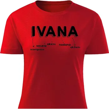 Dámské tričko Ivana Barva: Červená, Velikost: XXL