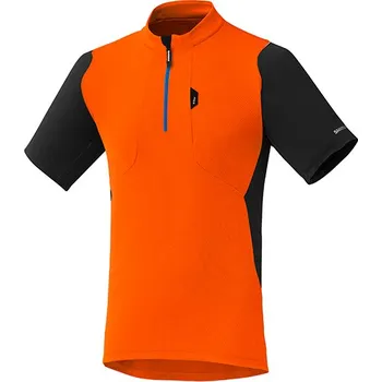 cyklistický dres SHIMANO Touring dres, amber oranžová, M (SHIMANO Touring dres, amber oranžová, M)