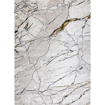 Koberec Dywany Łuszczów Kusový koberec Gloss 529A 53 3D mramor ivory/beige Rozměry koberců: 120x170