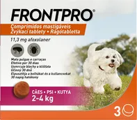 Frontpro Žvýkací tablety pro psy 2-4 kg 11,3 mg 3 tbl.