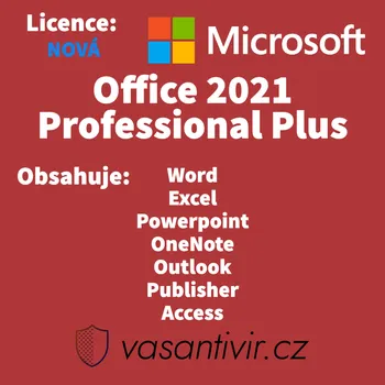 Počítač Microsoft Office 2021 Professional Plus, elektronická licence EU, 269-17186, nová licence office2021proplus