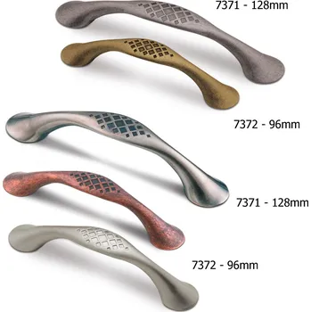 Nábytkové kování 737 - 96 mm, 836 cín rustik