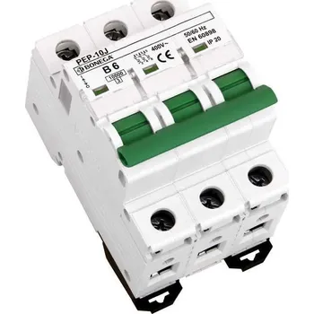 Jistič 03-3006B-PEP-10J Jistič PEP-10J (10 kA) 3P B 6A, Bonega
