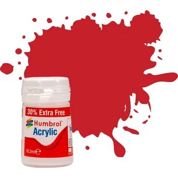 Humbrol Acrylic Racing Red Gloss č. 220 (12ml) (AB0220)