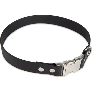 Obojek pro psa FIREDOG BioThane obojek Clip 25mm 40cm Barva: Černá