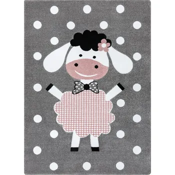 Koberec Dětský kusový koberec Petit Dolly sheep grey, 180x270, růžová, dětský pokoj, Dywany Łuszczów - 1 rok na vrácení + DOPRAVA ZDARMA k Vám i zpět